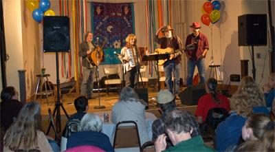 Photo of performers on stage